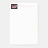 Miss USA Pink Crown Post-it-Notes Post-it Klebezettel (Vorderseite)