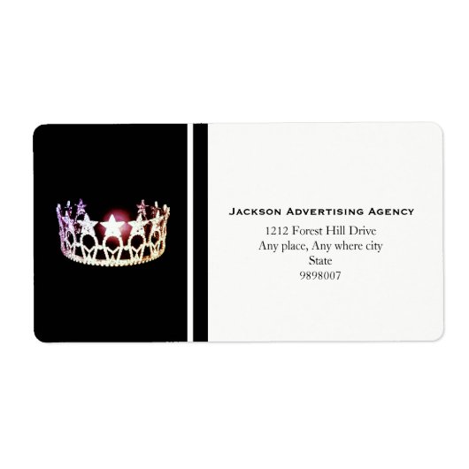 Miss USA Silver Crown Address Labels (Vorne)