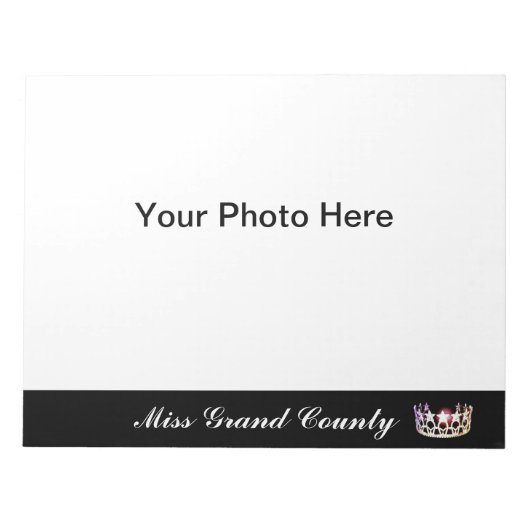 Miss USA Silver Crown Autograph Pad Notizblock (Vorderseite)