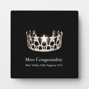 Miss USA Silver Crown Awards Plaque Fotoplatte