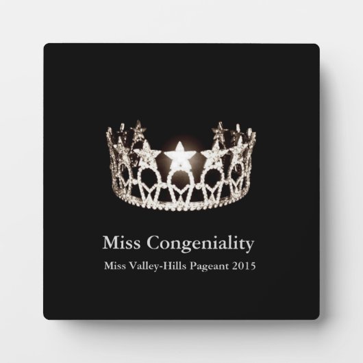Miss USA Silver Crown Awards Plaque Fotoplatte (Vorderseite)