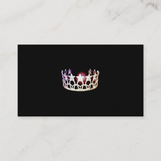 Miss USA Silver Crown Business Cards Visitenkarte (Vorderseite)