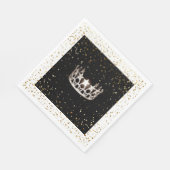 Miss USA Silver Crown Gold Stars Paper Napkin Serviette (Ecke)