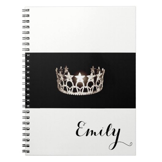 Miss USA Silver Crown Notebook - Individuelle Name Notizblock (Vorderseite)