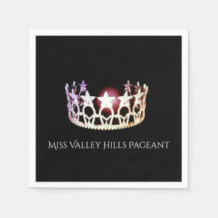 Miss USA Silver Crown Paper Napkins Serviette