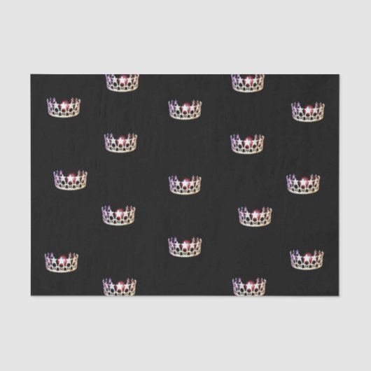Miss USA Silver Crown Tissue Paper Seidenpapier (Vorderseite)