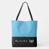 Miss USA Silver Crown Tote Bag Large Blue Tasche (Rückseite)