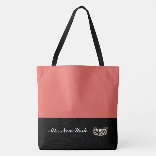 Miss USA Silver Crown Tote Bag Large Salmon Tasche (Vorderseite)