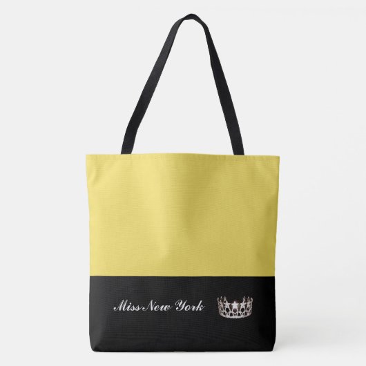 Miss USA Staat Silver Crown Tote Tasche Groß Gelb (Vorderseite)