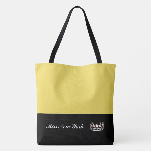 Miss USA Staat Silver Crown Tote Tasche Groß Gelb