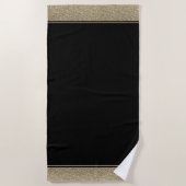 Miss USA Stil Glitzer Beach Handtuch (Vorderseite)