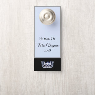 Miss USA Stil Pageant Blue Crown Door Hanger Türanhänger