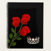 Miss USA Stil Pageant Crown & Rote Rosen Planer (Vorderseite)