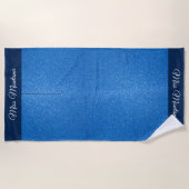 Miss USA Stil Pageant Glitzer Glam Beach Handtuch (Vorderseite)