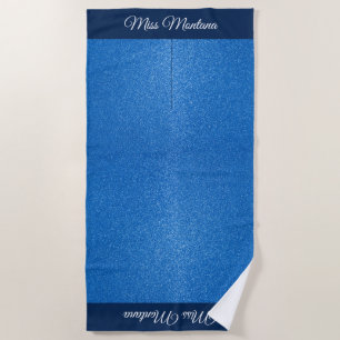Miss USA Stil Pageant Glitzer Glam Beach Handtuch