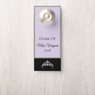 Miss USA Stil Pageant PRPLE SLV Crown Door Hanger Türanhänger