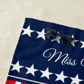 Miss USA Stil Patriotic Pageant Beach Handtuch (Beispiel)