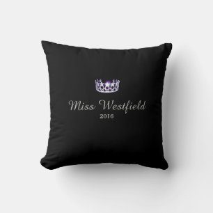 Miss USA Stil Personalisiert Name Crown Pillow Kissen