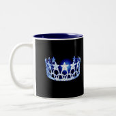 Miss USA Style Blue Crown Tasse (Links)