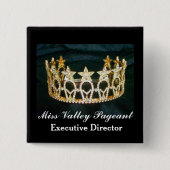 Miss USA Style Custom Pageant Buttons Crown (Vorderseite)