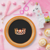 Miss USA style Orange 9" Paper Teller (Party)