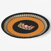Miss USA Style Orange Crown 9" Teller (Schrägansicht)