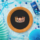 Miss USA Style Orange Crown 9" Teller (Party)