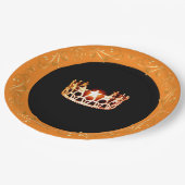 Miss USA Style Orange Crown 9" Teller (Schrägansicht)