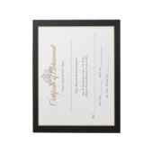 Miss USA Style Pageant Certificates-Achievmment Notizblock (Rotiert)