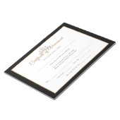 Miss USA Style Pageant Certificates-Achievmment Notizblock (angewinkelt)