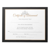 Miss USA Style Pageant Certificates-Achievmment Notizblock (Vorderseite)