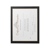 Miss USA Style Pageant Certificates-particptt Notizblock (Rotiert)