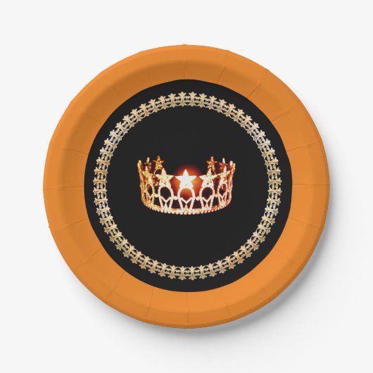 Miss USA Style Red 7" Paper Teller (Vorderseite)