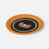 Miss USA Style Red 7" Paper Teller (Schrägansicht)