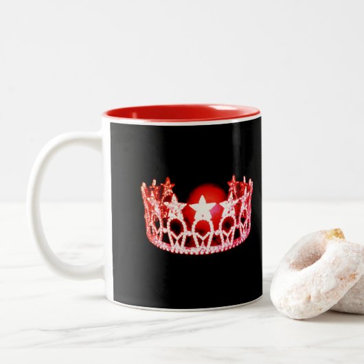 Miss USA Style Red Crown Tasse (Mit Donut)