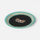 Miss USA Turquoise 7" Paper Teller (Schrägansicht)