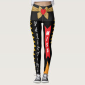 Miss Valentine Geschenk mit Herz und Bow | Liebhab Leggings (Vorderseite)