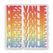 Miss Vanjie! Aufkleber (Vorderseite)