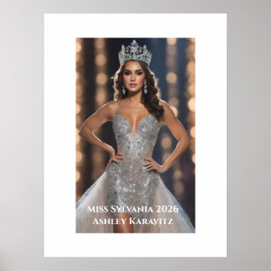 Miss-Wettbewerb-Personalisiertes-Portrait-Plakat Poster