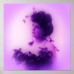 Miss Whitlock Flieder Poster