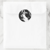 Miss you - Aufkleber (Tasche)