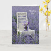 Miss You Bouquet Karte (Gelbe Blume)