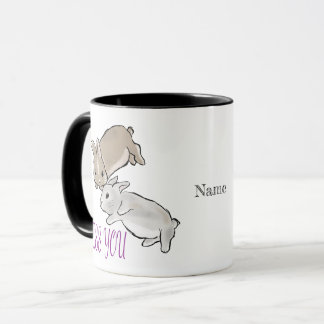 Miss you bunnies tasse