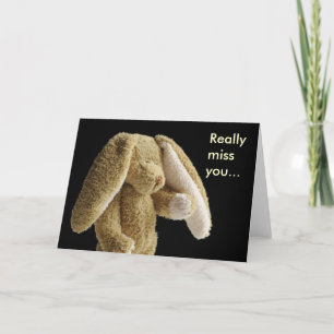 Miss you bunny feiertagskarte