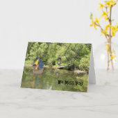 Miss You Card für zwei Kinder im Summer Camp Karte (Gelbe Blume)