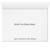 Miss You Card Upper Tahquamenon Falls Michigan (Innenansicht Horizontal (Unten))