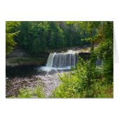 Miss You Card Upper Tahquamenon Falls Michigan (Vorderseite (Horizontal))