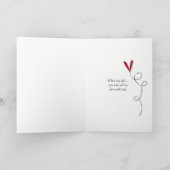 Miss You cat in Mondlicht Karte (Innenseite)