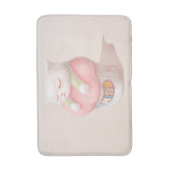 Miss You Cupcake Illustration Badematte (Vorderseite Vertikal)