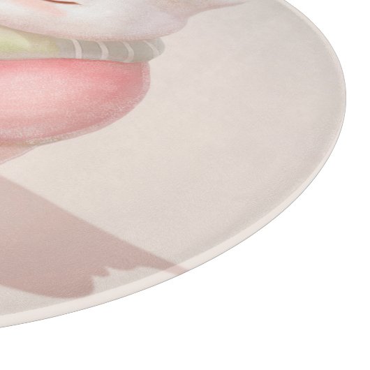 Miss You Cupcake Illustration Schneidebrett (Ecke)